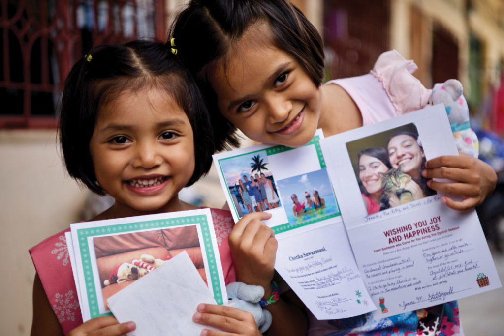 Nan and Mew displaying what they recieved from their sponsors.
