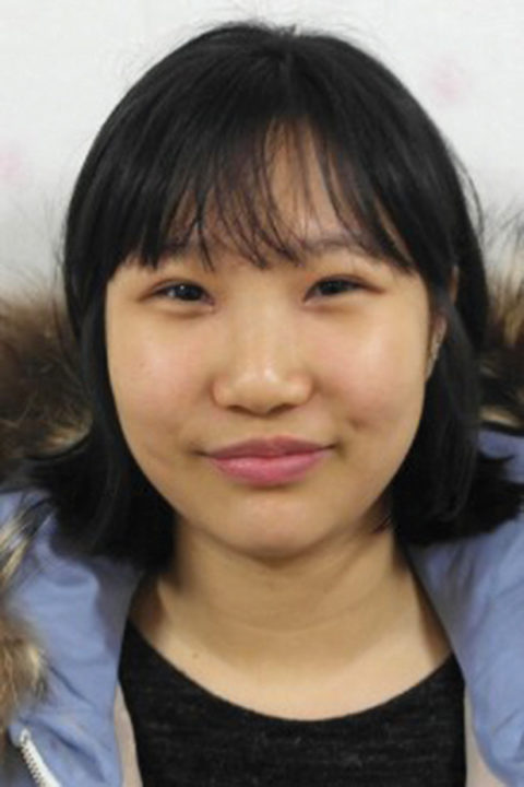 Hyeon Ji in March 2014. After her father passed in 2013, Hyeon Ji’s sponsors helped her stay the course through graduation. 