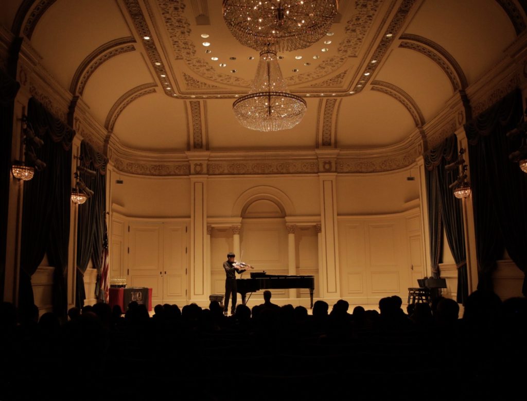 Myung Hoon plays viola. 