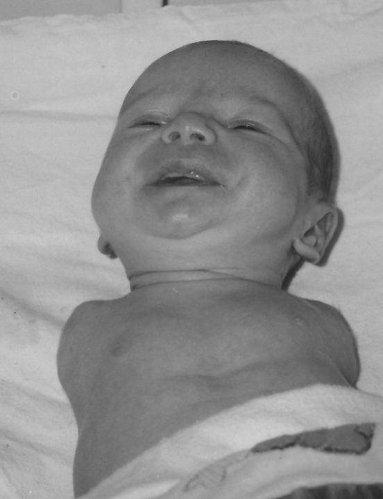 George Dennehy as a baby