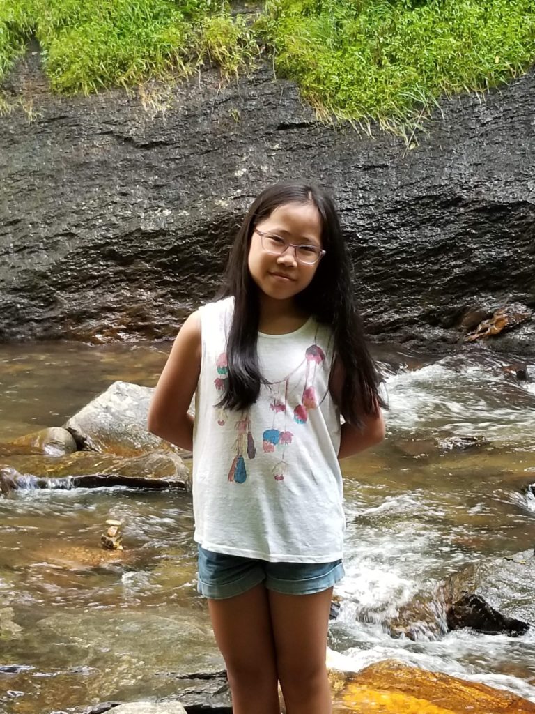 Today, Mia is still adjusting to her new life with her adoptive family.