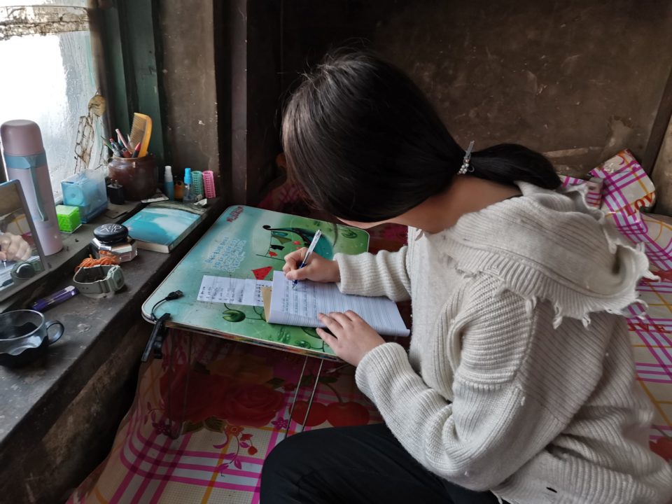 Luan's sponsor helps cover the cost of her books, supplies, uniforms, fees and meals at the boarding school she now attends.