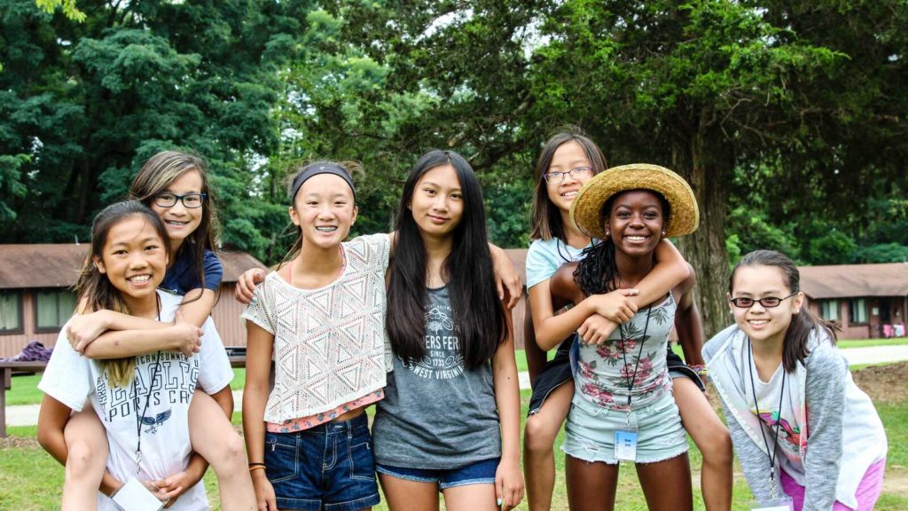 group of teen girls