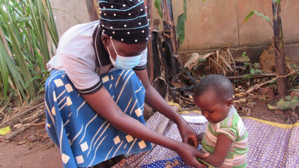 Woman and baby in Uganda