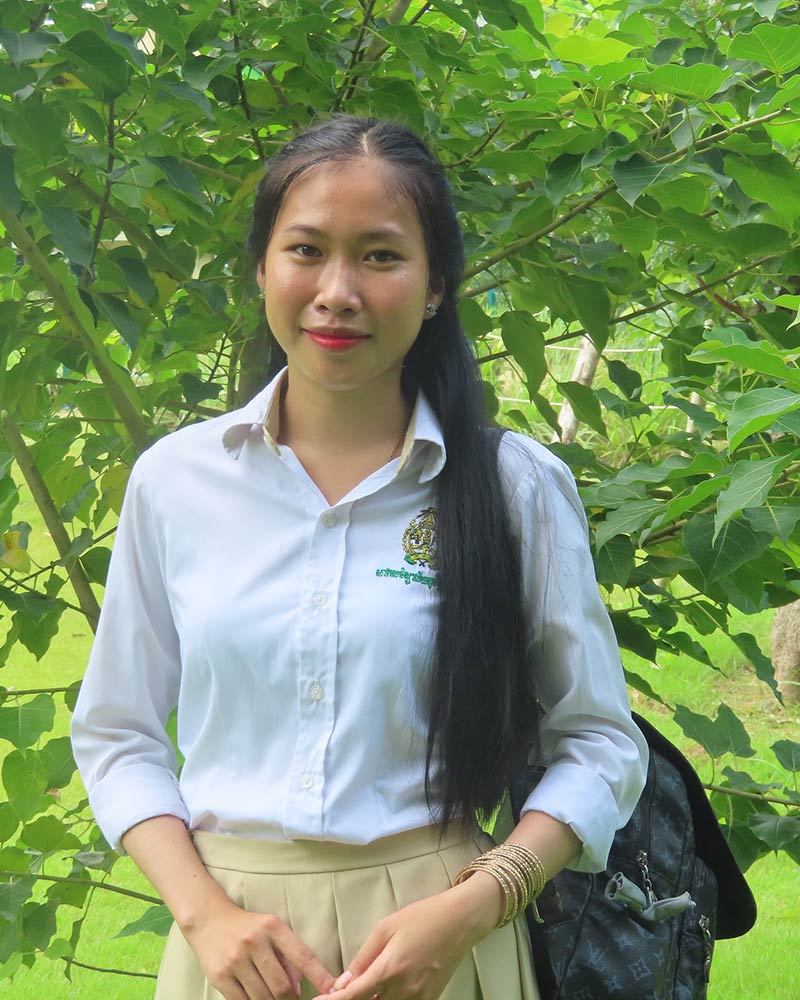 cambodian girl in holt education program