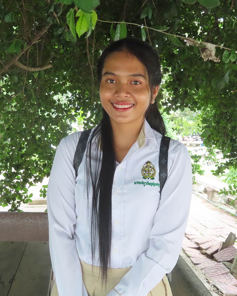 cambodian girl in holt education program