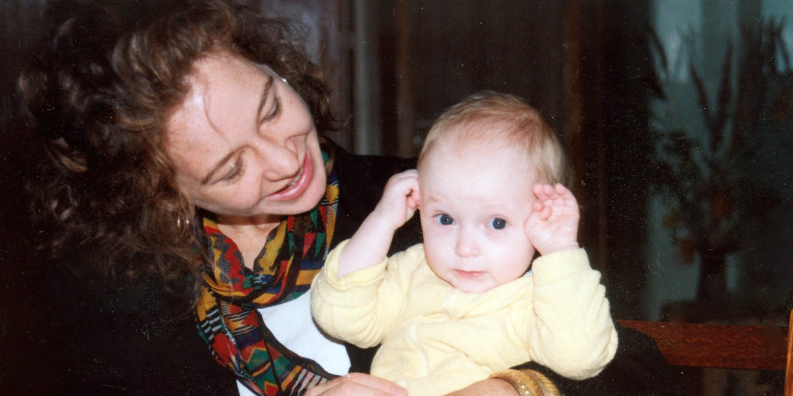 Holt board member with a child living in an orphanage in Russia