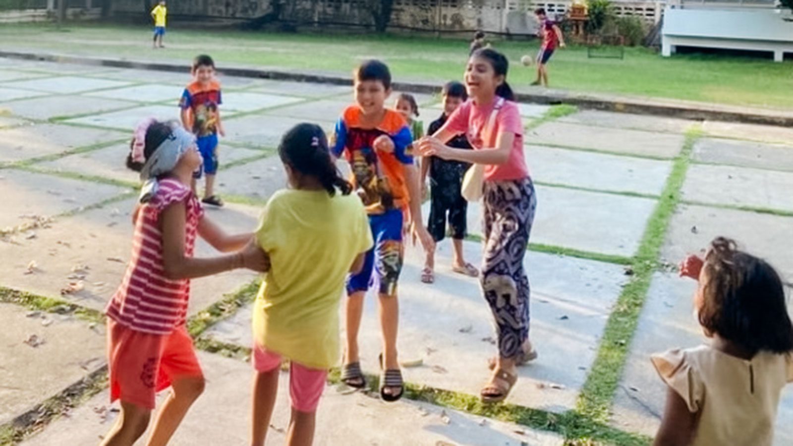 Children play in Thailand