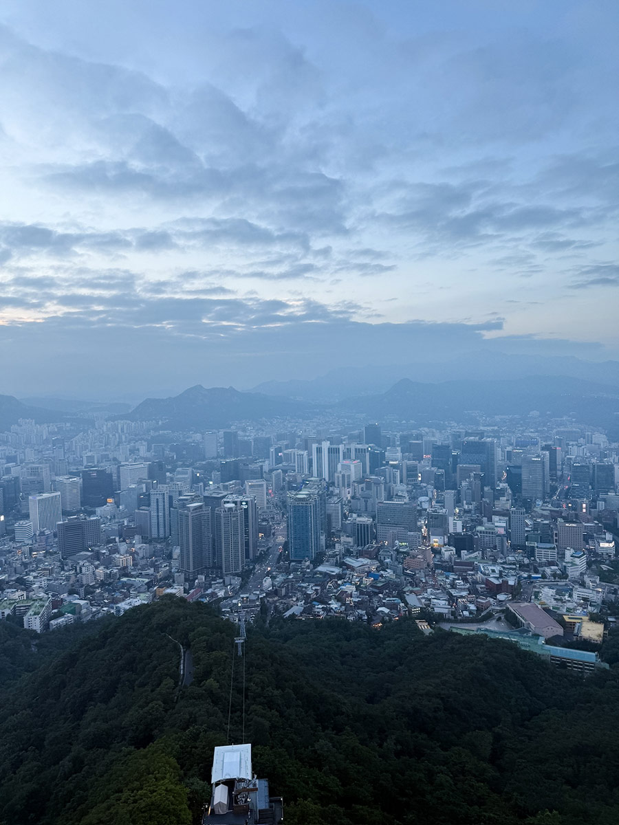 aerial view of seoul, korea