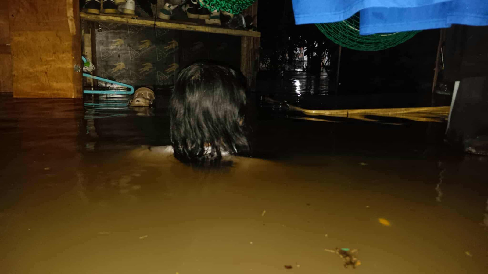 Flooding in a sponsored child's home in the Philippines